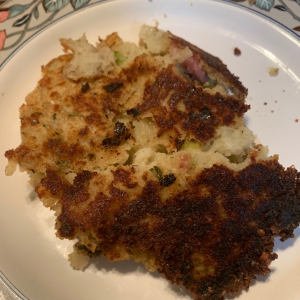 Bacon and Blue Cheese Potato Pancakes