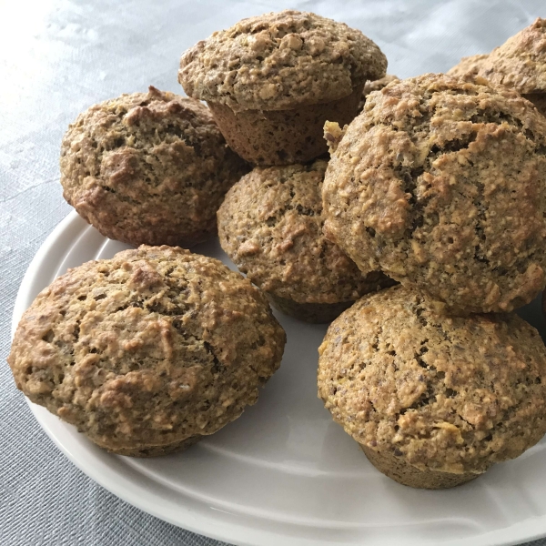 Deep Dark Old Recipe Bran Muffins