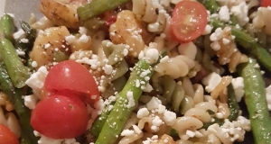 Zesty Feta and Shrimp Summer Pasta Salad