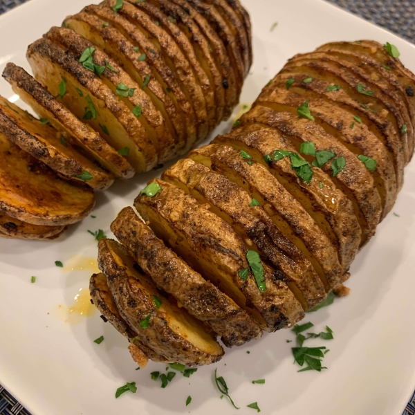 Air Fryer Hasselback Potatoes