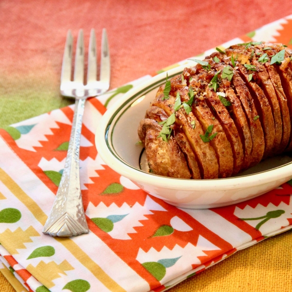 Air Fryer Hasselback Potatoes