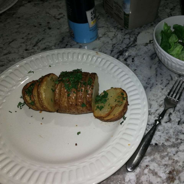 Air Fryer Hasselback Potatoes