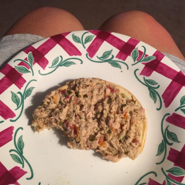 Pesto Tuna Salad with Sun-Dried Tomatoes