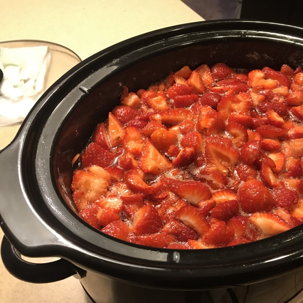 Strawberry Jam in a Slow Cooker