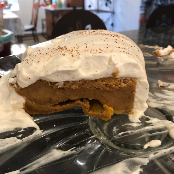 Pumpkin Magic Cake with Maple Cinnamon Whipped Cream