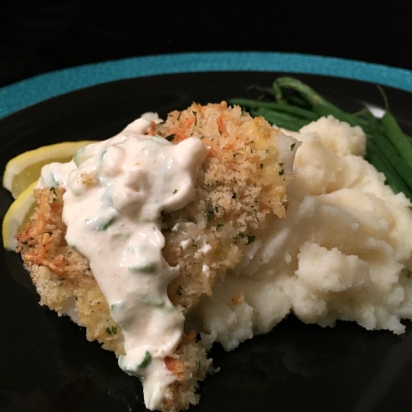 Light and Cheesy Panko Crusted Cod