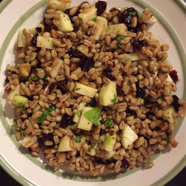 Cherry Farro Salad with Sweet Vinaigrette