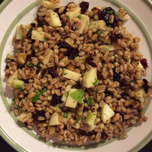 Cherry Farro Salad with Sweet Vinaigrette