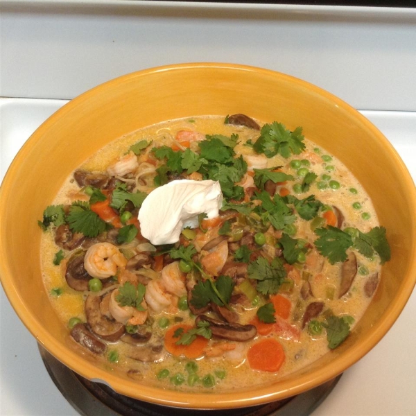 Coconut Milk Shrimp Soup