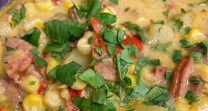 Andouille Sausage and Corn Chowder