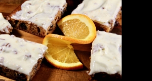 Frosted Orange Date Bars