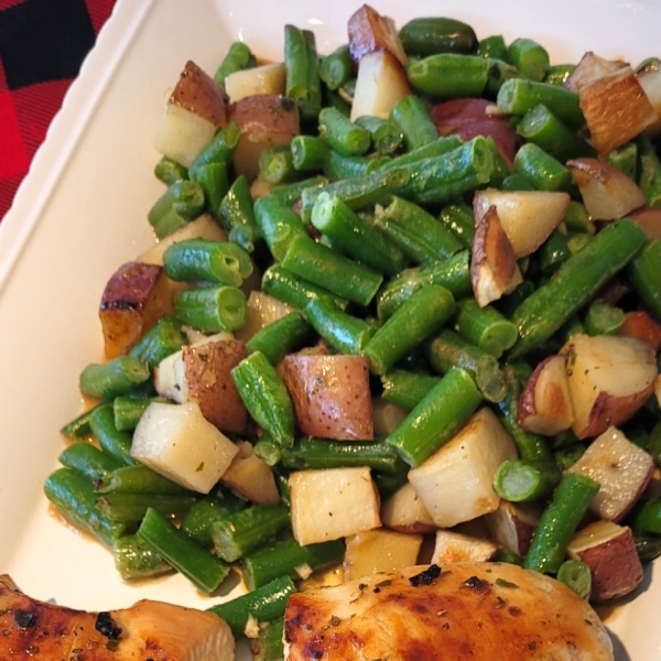 Sheet Pan Honey-Garlic Chicken Dinner