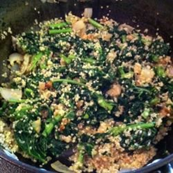 Kale and Quinoa with Creole Seasoning