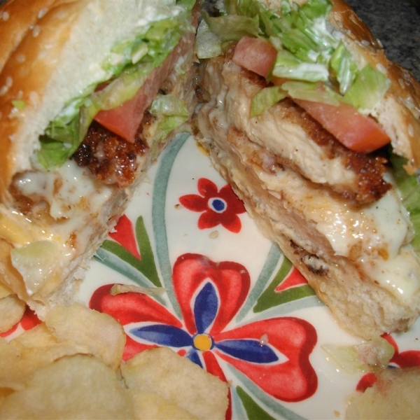 Two-Handed Crispy Fried Chicken Sandwiches