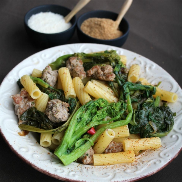 Gluten Free Chicken Sausage & Broccoli Rabe Rotini