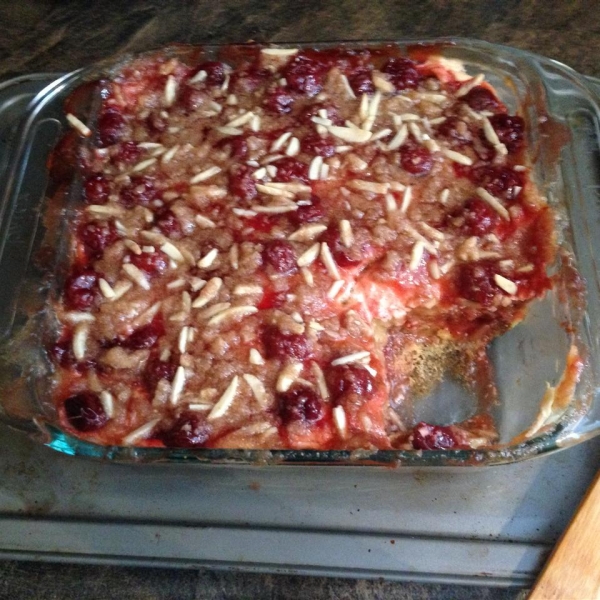 Cherry French Toast Breakfast Bake