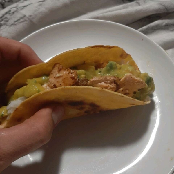 Blackened Salmon Tacos with Chunky Mango Avocado Salsa