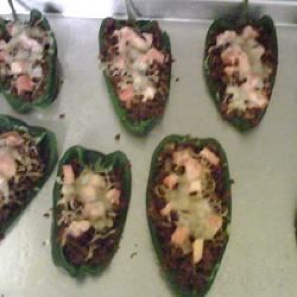 Vegetarian Stuffed Poblano Peppers