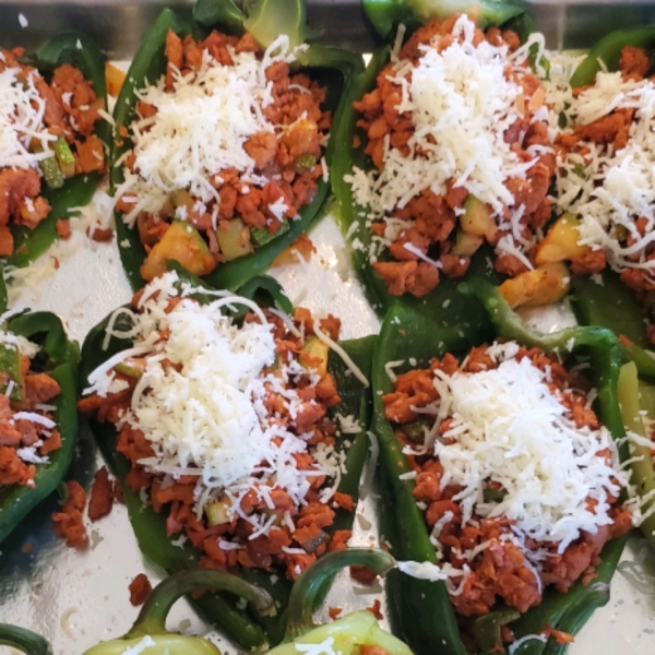 Vegetarian Stuffed Poblano Peppers