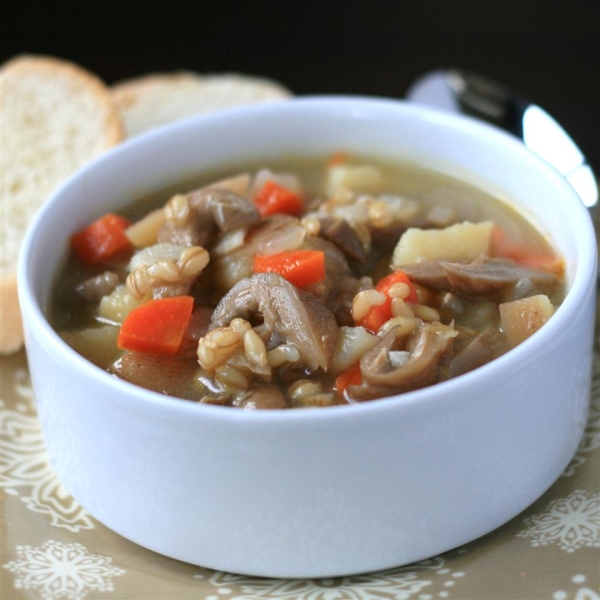 Dad's Mushroom and Barley Soup