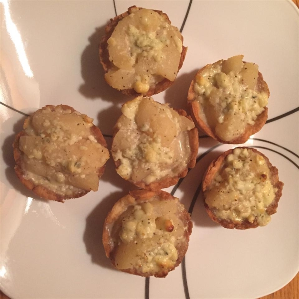 Blue Cheese and Pear Tartlets