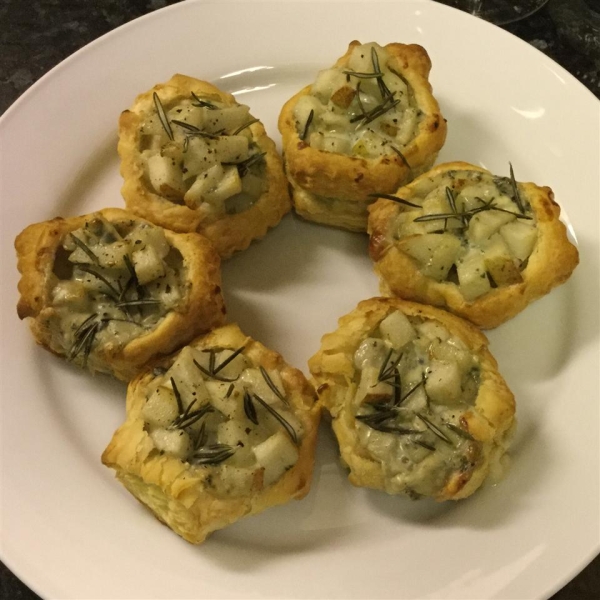 Blue Cheese and Pear Tartlets