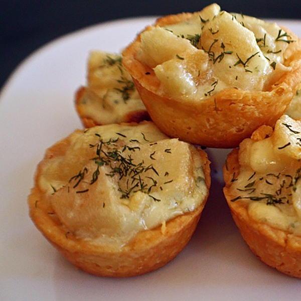 Blue Cheese and Pear Tartlets