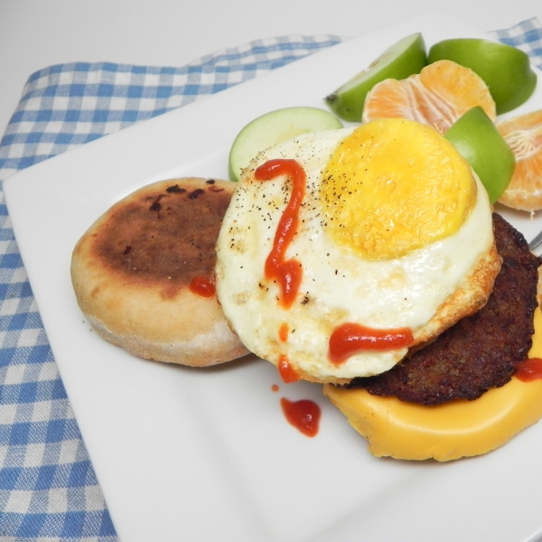 Air Fryer Breakfast Sandwich On the Go