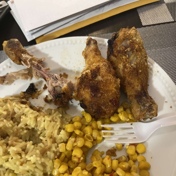 Cornflake-Crusted Chicken Drumsticks in the Air Fryer