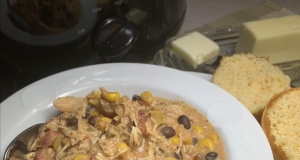 Easy Slow Cooker Creamy Chicken Chili