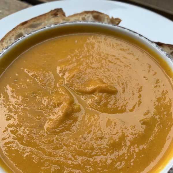 Creamy Pumpkin Soup with Canned Pumpkin Puree