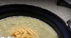 Potato Soup with Cheese and Green Chiles