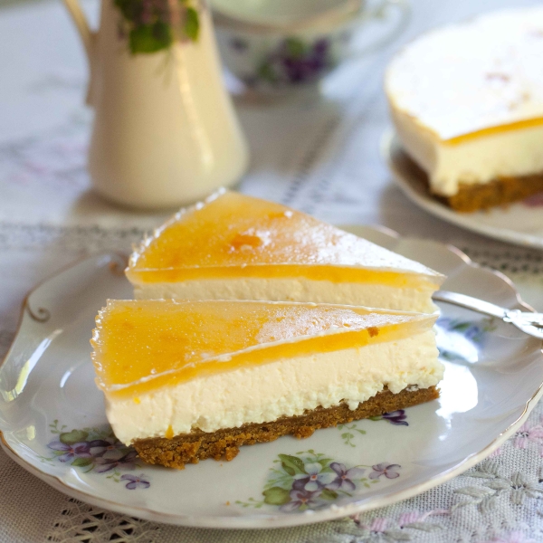 No-Bake Mango Cheesecake