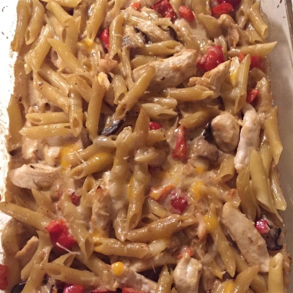 Cheesy and Creamy Chicken Tetrazzini