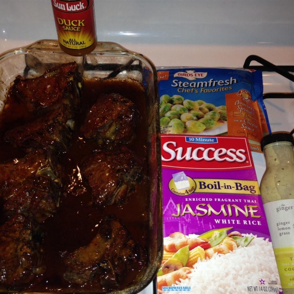 Lamb Chops in Duck Sauce