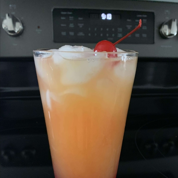 Pineapple Upside-Down Cake in a Glass