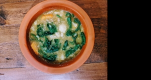 Vegan Curried Cauliflower, Sweet Potato, and Lentil Soup