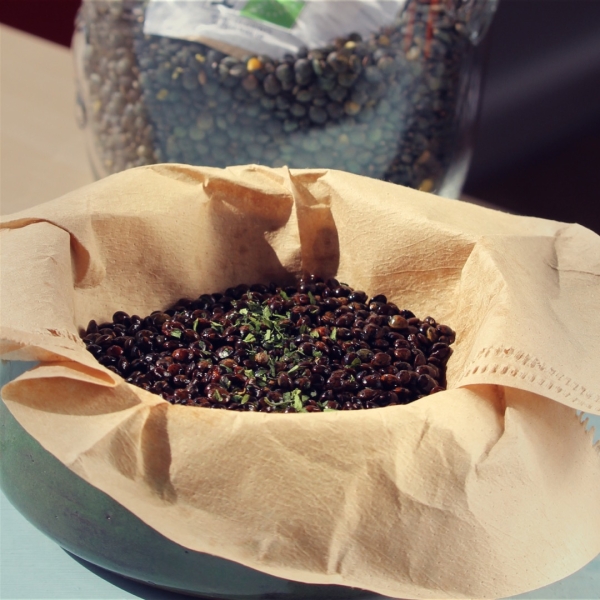 Skillet-Popped Lentils with Parsley