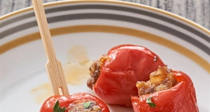 Sausage-Stuffed Cherry Pepper Poppers