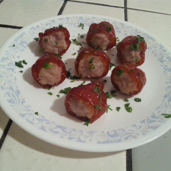 Sausage-Stuffed Cherry Pepper Poppers