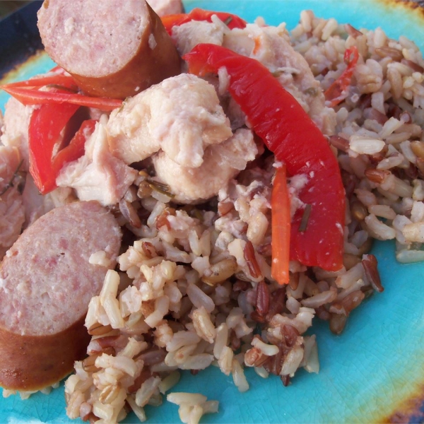 Slow Cooker Rosemary and Red Pepper Chicken