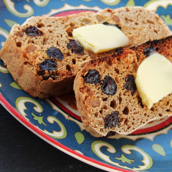 Gluten-Free Sourdough Raisin Bread