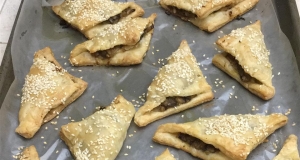 Brie and Mushroom Phyllo Puffs