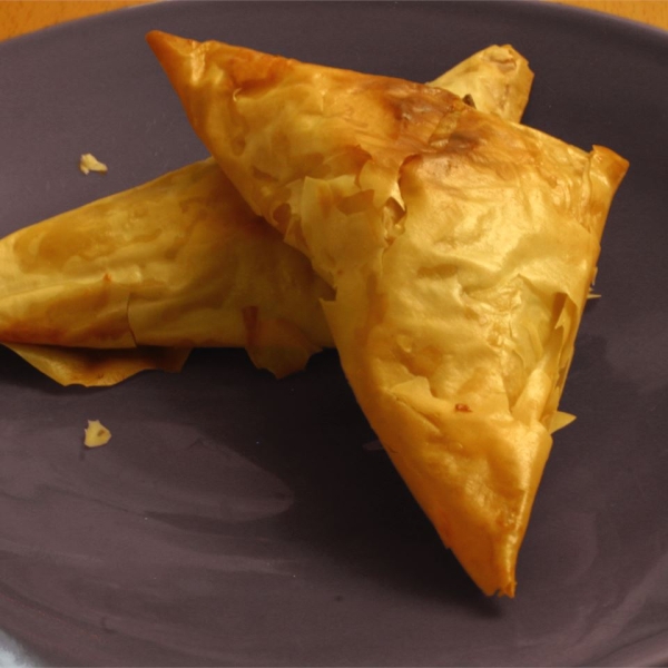 Brie and Mushroom Phyllo Puffs