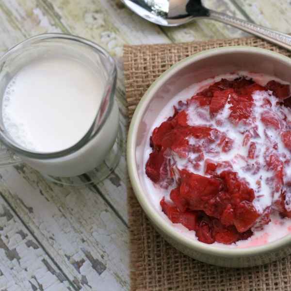 Stewed Strawberry and Rhubarb