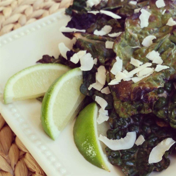 Coconut and Lime Grilled Kale