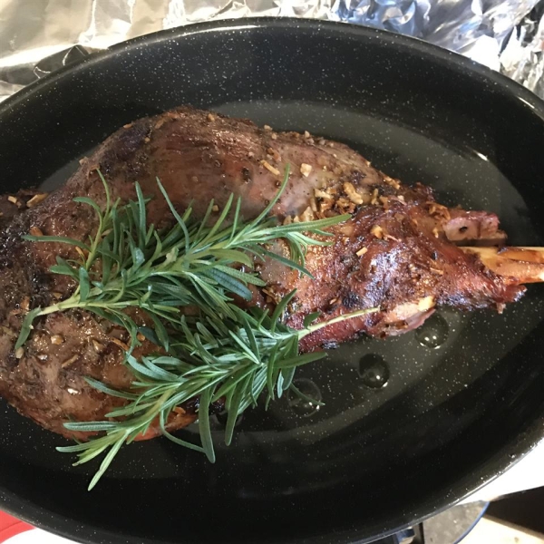 Leg o' Lamb with Lemon and Rosemary