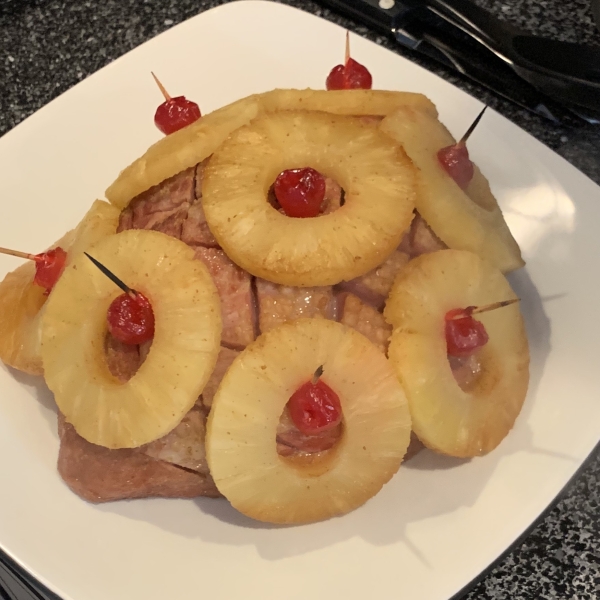 Baked Ham with Pineapple Mustard Glaze