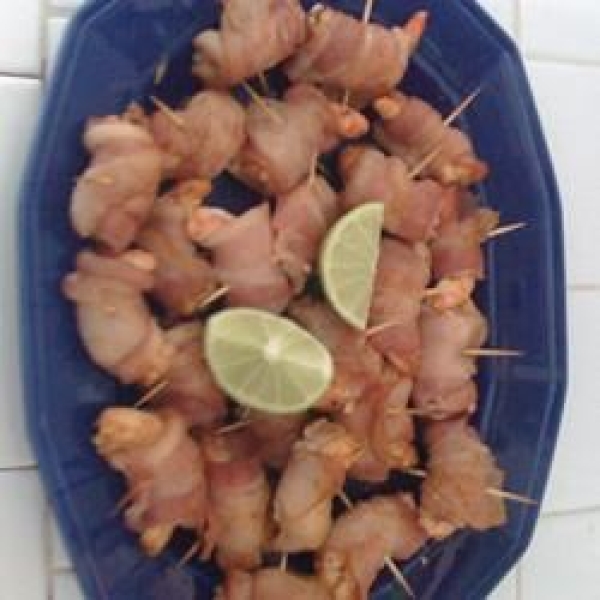 Garlic Lime Bacon-Wrapped Shrimp