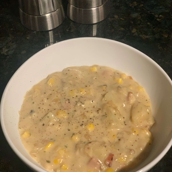 Easy Corn and Crab Chowder